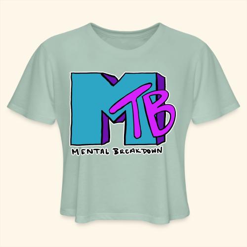 Mental Breakdown in the 90's - Women's Cropped T-Shirt