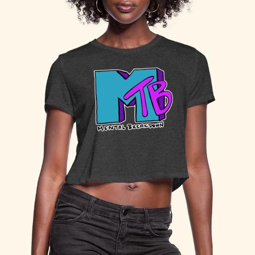 Mental Breakdown in the 90's - Women's Cropped T-Shirt