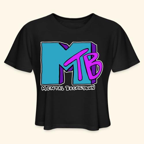 Mental Breakdown in the 90's - Women's Cropped T-Shirt