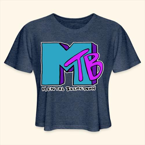 Mental Breakdown in the 90's - Women's Cropped T-Shirt