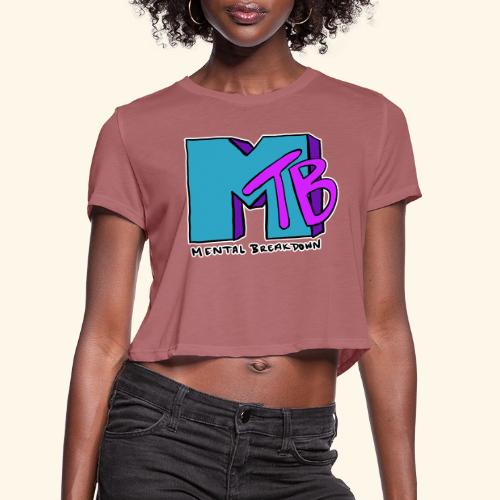 Mental Breakdown in the 90's - Women's Cropped T-Shirt