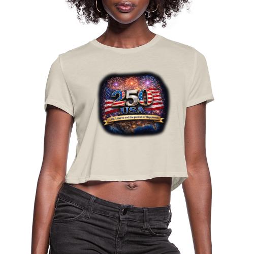USA 250th Celebration - Women's Cropped T-Shirt