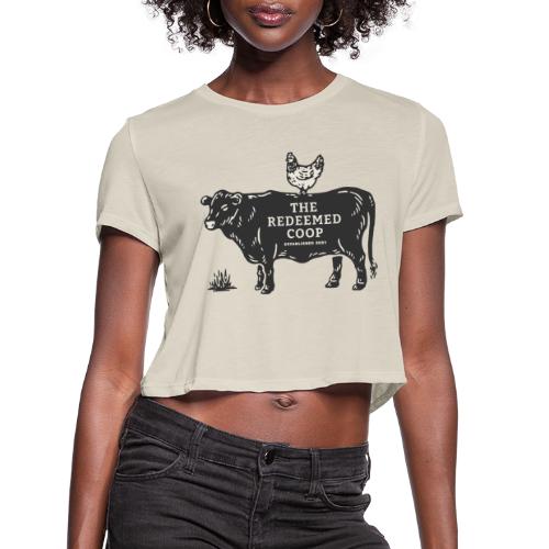 Cow & Chicken - Women's Cropped T-Shirt