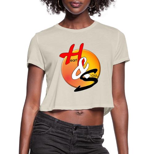 Rcahas logo gold - Women's Cropped T-Shirt