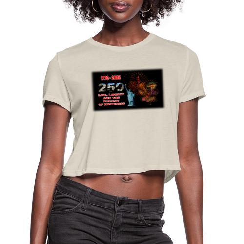 1776 - 2026 - 250 Years USA | Fireworks - Women's Cropped T-Shirt