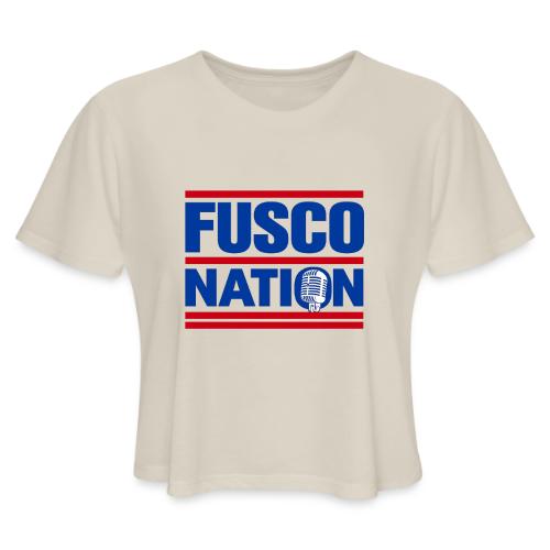 Fusco Nation with Mic (250th Show Commemorative) - Women's Cropped T-Shirt