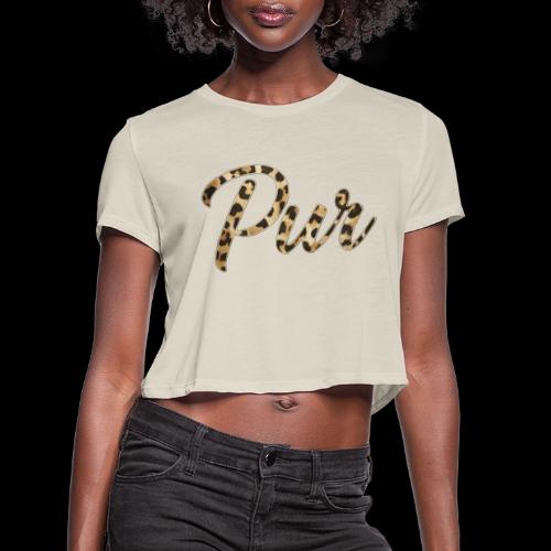 Pur Script - Women's Cropped T-Shirt