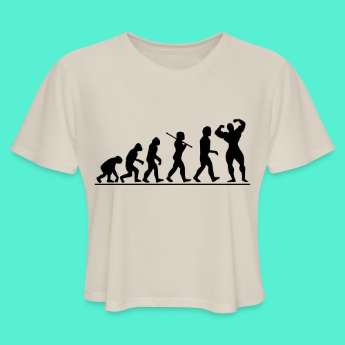 Evolution Gym Motivation - Women's Cropped T-Shirt