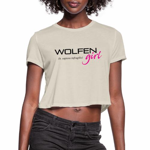 Wolfen Girl on Light - Women's Cropped T-Shirt