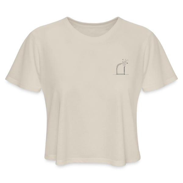 Visions Unbound Minimalist Logo - Women's Cropped T-Shirt