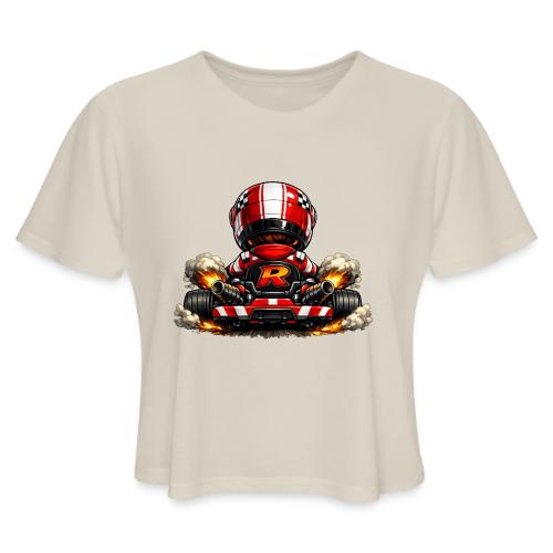 Carcadelogoracerback - Women's Cropped T-Shirt