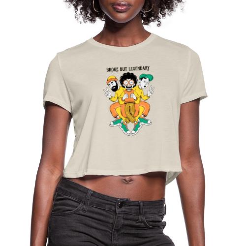 Legendary Broke Crew Retro - Women's Cropped T-Shirt