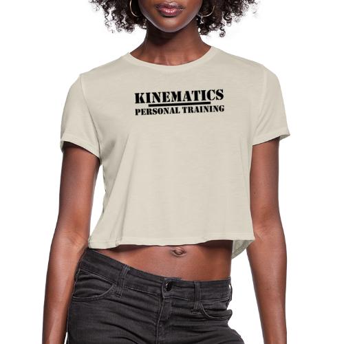 Kinematics Personal Training Stencil black - Women's Cropped T-Shirt