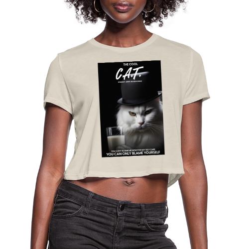 The Cool Cat - Women's Cropped T-Shirt
