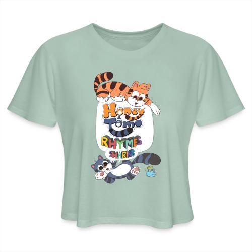 Honey and Tomo Rhymes Sharing - Women's Cropped T-Shirt