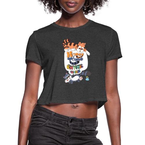 Honey and Tomo Rhymes Sharing - Women's Cropped T-Shirt
