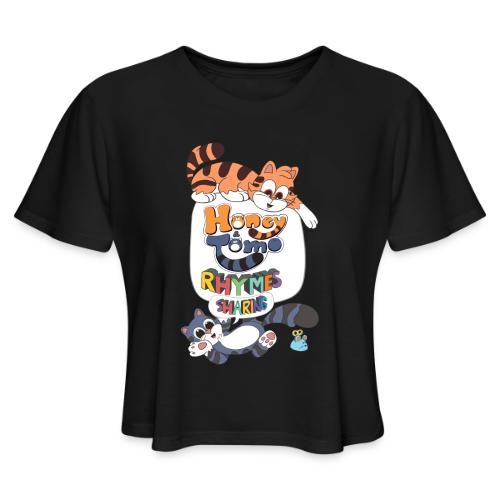 Honey and Tomo Rhymes Sharing - Women's Cropped T-Shirt