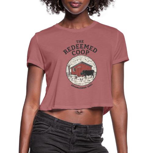 The Redeemed Coop Patch - Women's Cropped T-Shirt