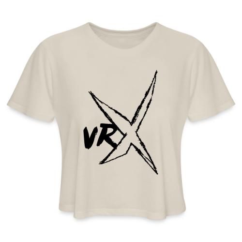 VRX logo BLACK - Women's Cropped T-Shirt