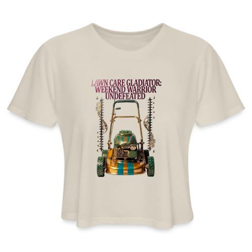 Lawn Care Gladiator T Shirt - Women's Cropped T-Shirt