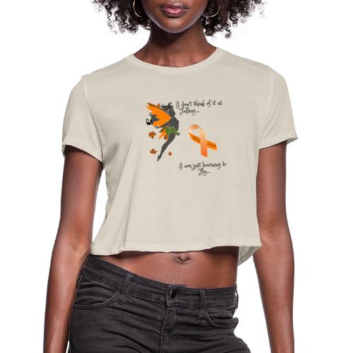 Tripping? Or Learning to Fly - Women's Cropped T-Shirt