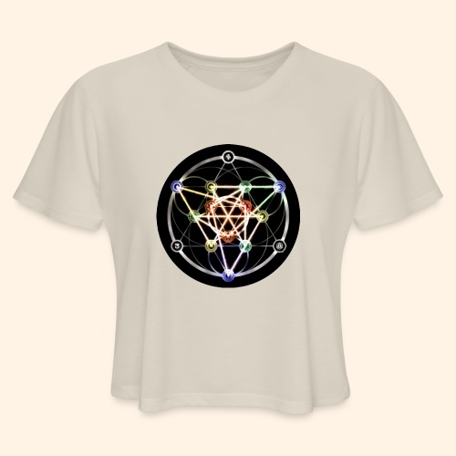 Classic Alchemical Cycle - Women's Cropped T-Shirt