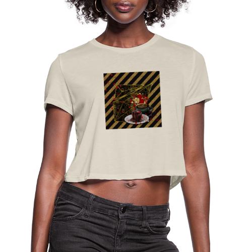 Angela's Valentine Vignette - Women's Cropped T-Shirt
