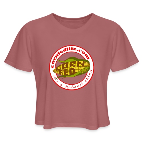 Corn Fed Circle - Women's Cropped T-Shirt