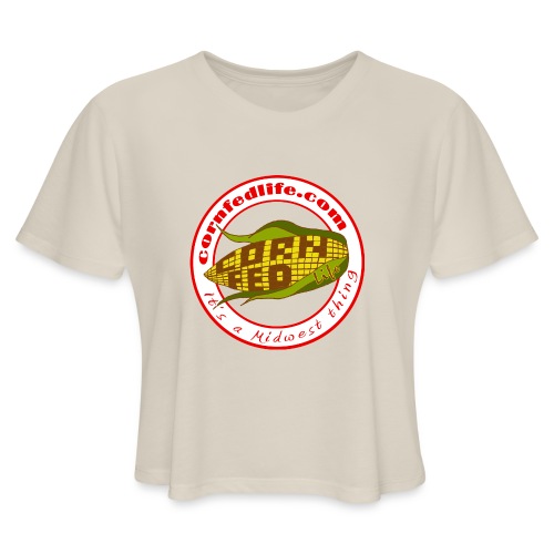 Corn Fed Circle - Women's Cropped T-Shirt