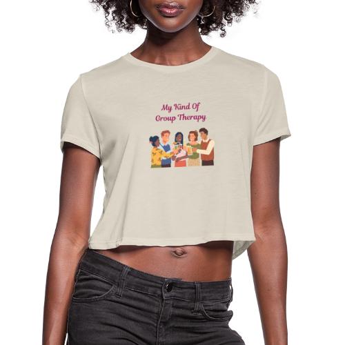 Wine Group Therapy - Women's Cropped T-Shirt