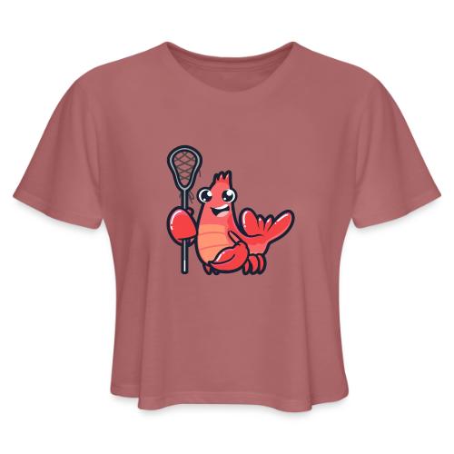 UNS Lobsters Mascot - Women's Cropped T-Shirt