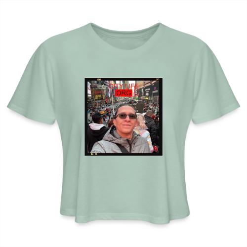 City Life Org Manhattan ft Jean - Women's Cropped T-Shirt