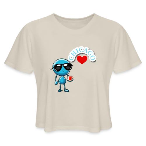 Smoon City_Chicago - Women's Cropped T-Shirt
