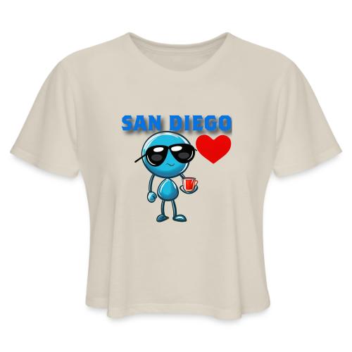 Smoon City_San Diego - Women's Cropped T-Shirt