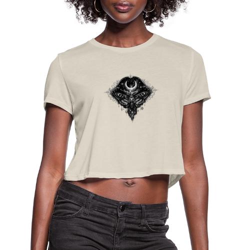 Crescent Moth - Women's Cropped T-Shirt