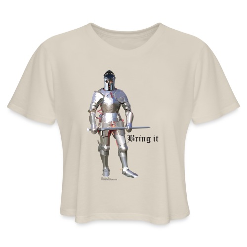 Plate Armor Bring it men's standard T - Women's Cropped T-Shirt