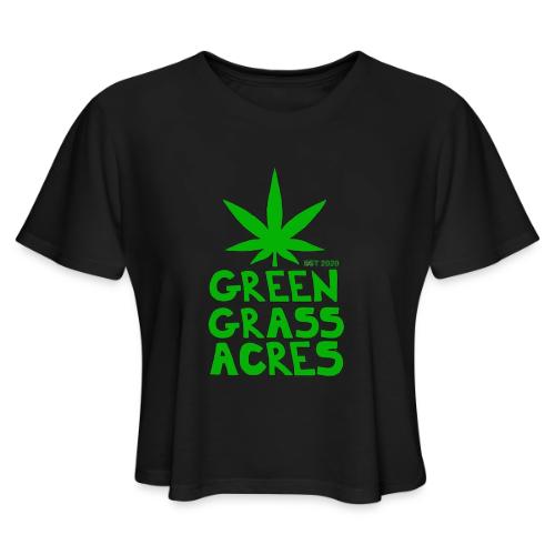 GreenGrassAcres Logo - Women's Cropped T-Shirt