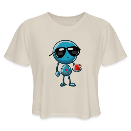 Smoon City 3_I heart Mrs S - Women's Cropped T-Shirt