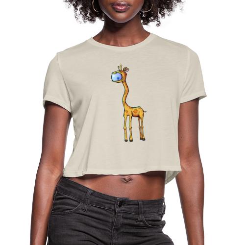 Cyclops giraffe - Women's Cropped T-Shirt