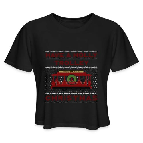 holly trolley - Women's Cropped T-Shirt