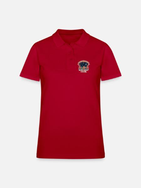 Camping Is My Therapy Night Sky Tee - Women's Pique Polo Shirt - cherry red - Front