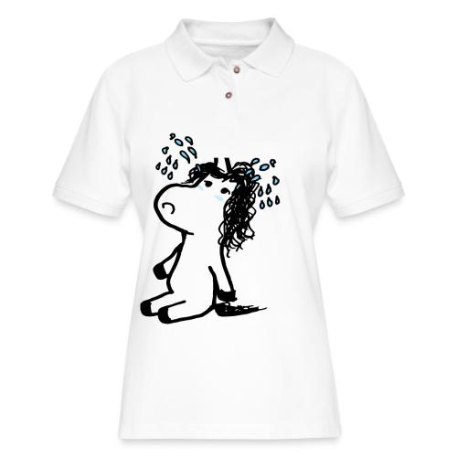 unicornio lloron - Women's Pique Polo Shirt