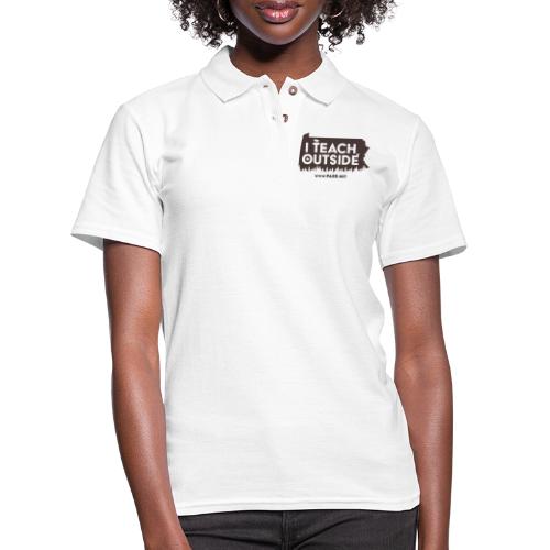 Brown I Teach Outside - Women's Pique Polo Shirt