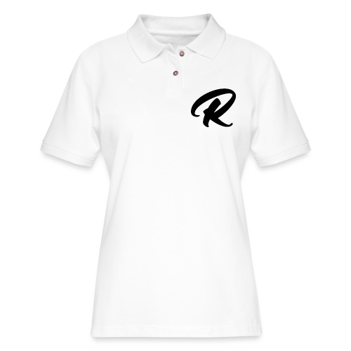 Revival Youth Black R Logo - Women's Pique Polo Shirt