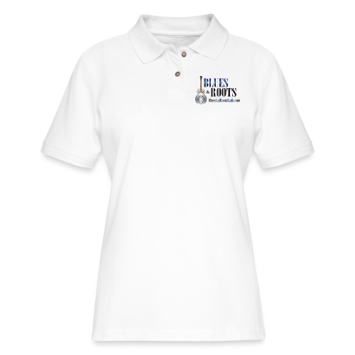 Blues & Roots Radio Logo - Women's Pique Polo Shirt