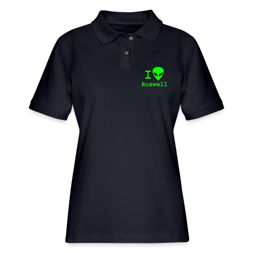 I love Roswell - Women's Pique Polo Shirt