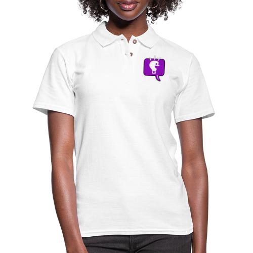 purple HobbyKids png - Women's Pique Polo Shirt