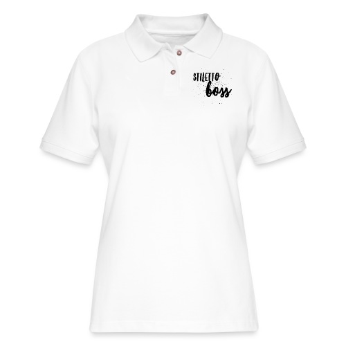 StilettoBoss Low-Blk - Women's Pique Polo Shirt