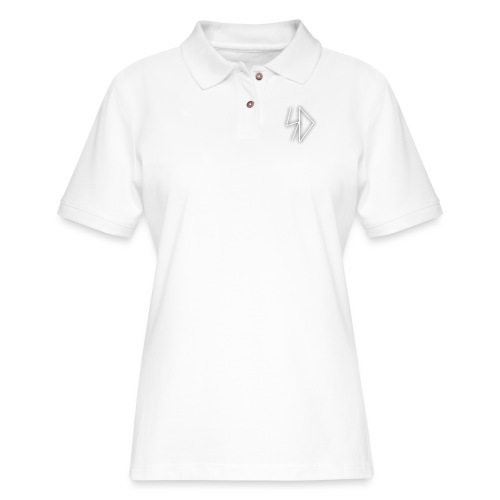 Sid logo white - Women's Pique Polo Shirt