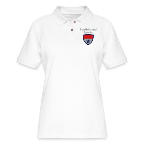 The Southbound Sports Shield Logo. - Women's Pique Polo Shirt